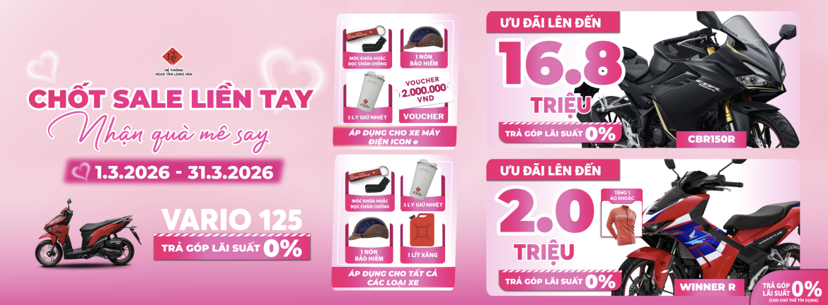 CHƯƠNG TRÌNH ƯU ĐÃI THÁNG 03.2026