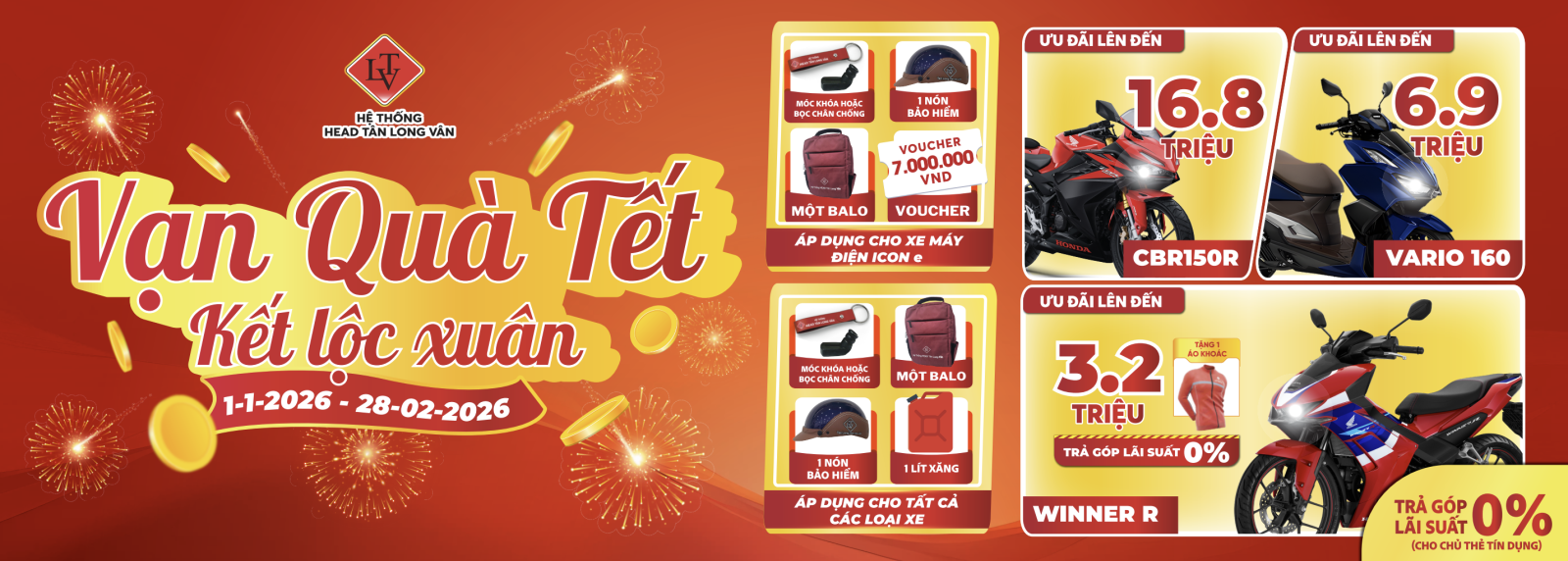 CHƯƠNG TRÌNH ƯU ĐÃI THÁNG 1 VÀ THÁNG 2.2026