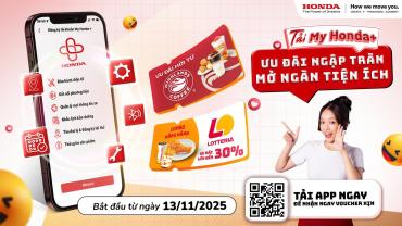 HEAD TÂN LONG VÂN | TẢI APP MY HONDA+ NHẬN VOUCHER KHỦNG THÁNG 5.2026