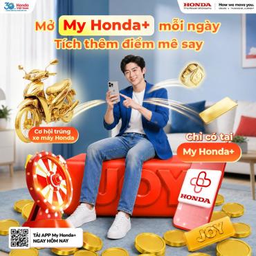 SỬ DỤNG NGAY ỨNG DỤNG MY HONDA+ NGAY TRONG THÁNG 9/2026
