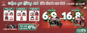 HEAD TÂN LONG VÂN | MƯA QUÀ GIÁNG SINH, SẮM HONDA CỰC ĐỈNH