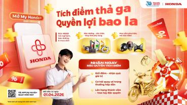 HEAD TÂN LONG VÂN | MỞ RA BAO LA QUYỀN LỢI CÙNG My Honda+ TRONG THÁNG 8.2026